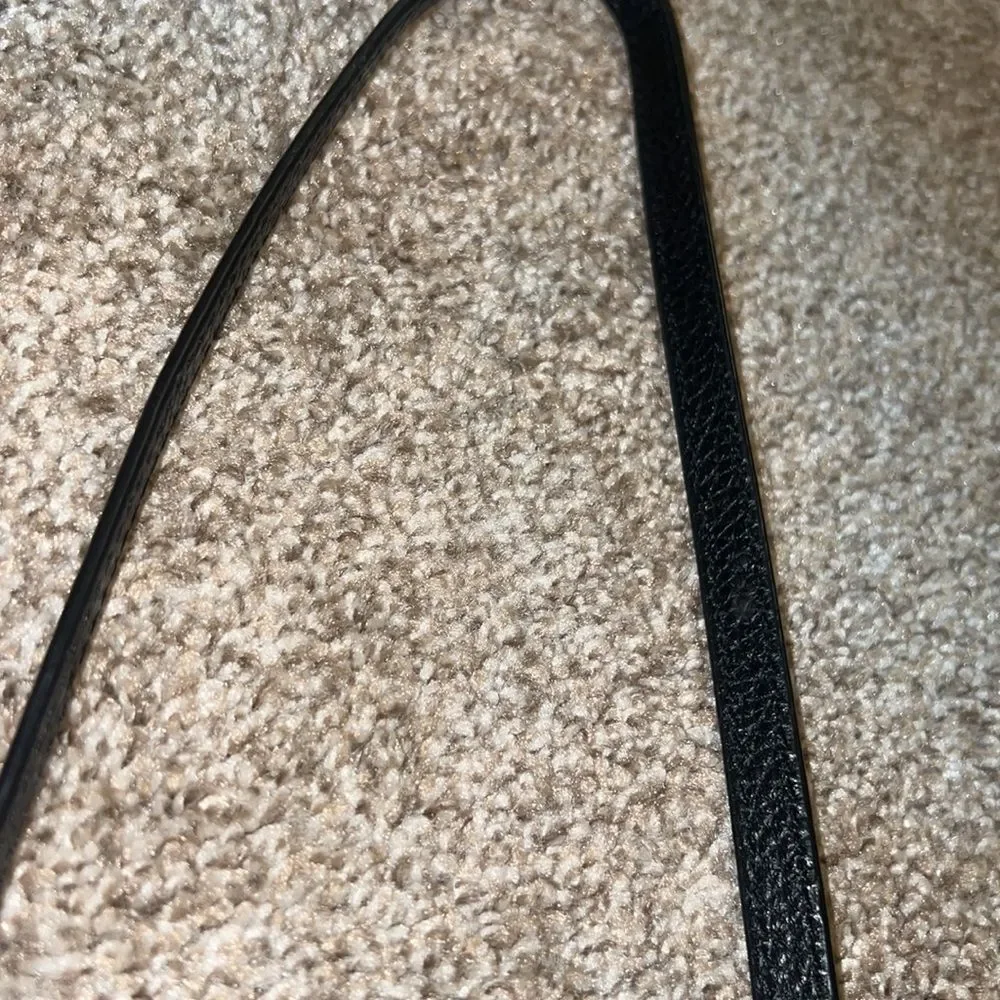 Michael Kors Double Pouch Crossbody Med/Large Black Pebbled Leather Excellent! - Picture 7 of 14